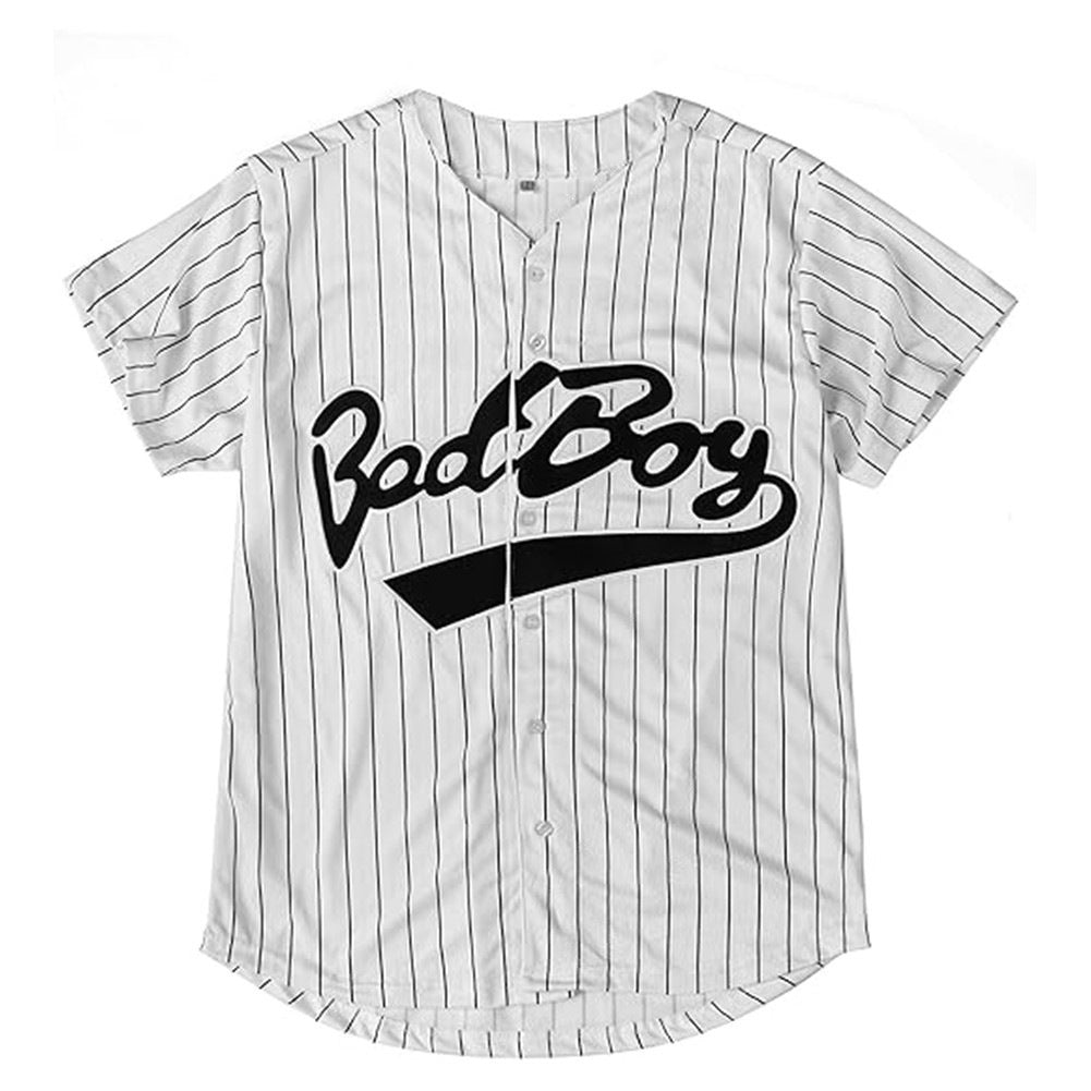 Baseball jersey men's Blank retro jersey cardigan jerseys